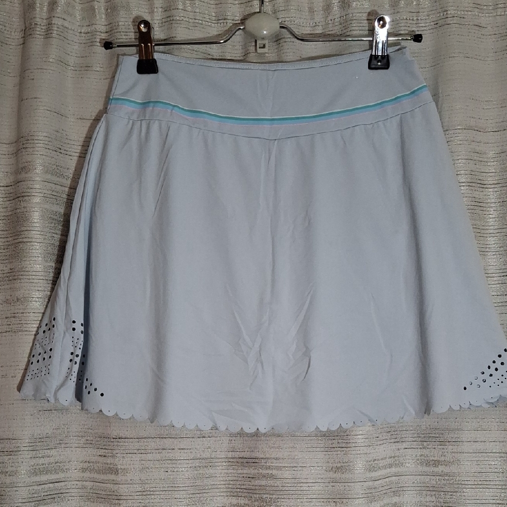 RBX Light Blue Women's Athletic Skort Scalloped Hem Small